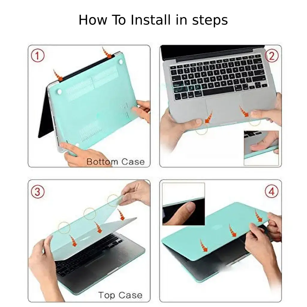 Cover Transparent (Black Color) Protective for Apple MacBook Pro & Air - All Models image 5