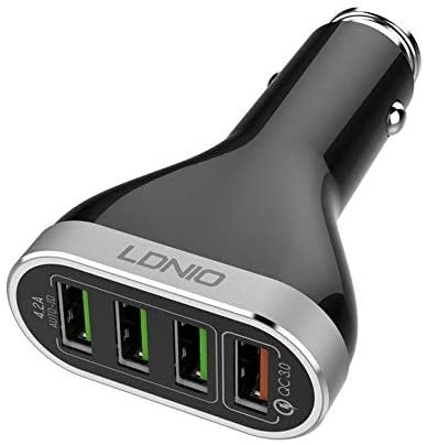 LDNIO Car Charger With 4 USB Ports