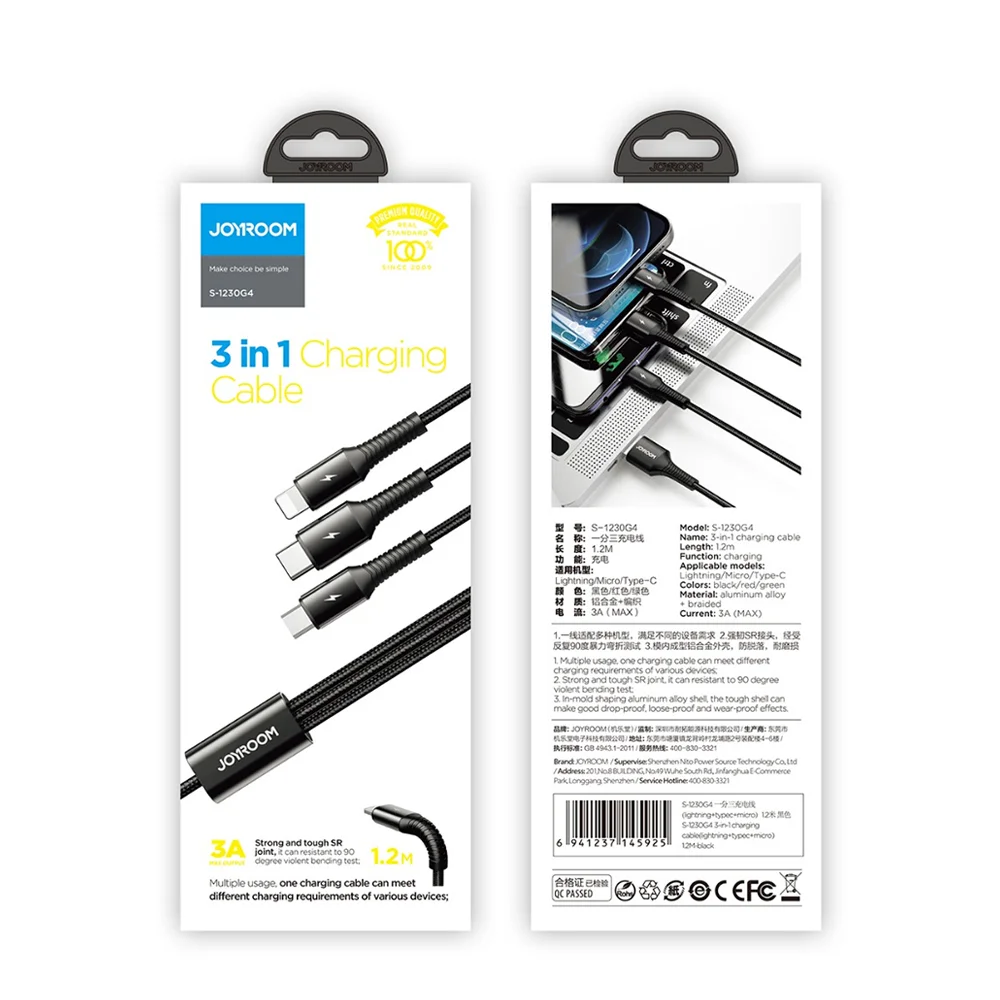 JoyRoom Cable S123 3 in 1