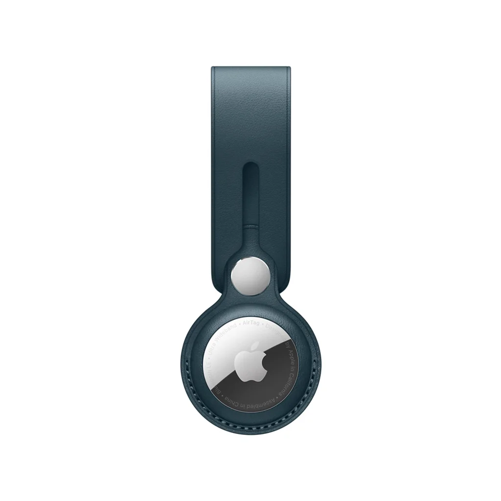 Original Apple AirTag Leather Loop ( Baltic Blue )