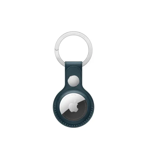 Original Apple AirTag Leather Key Ring ( Brown - Blue )
