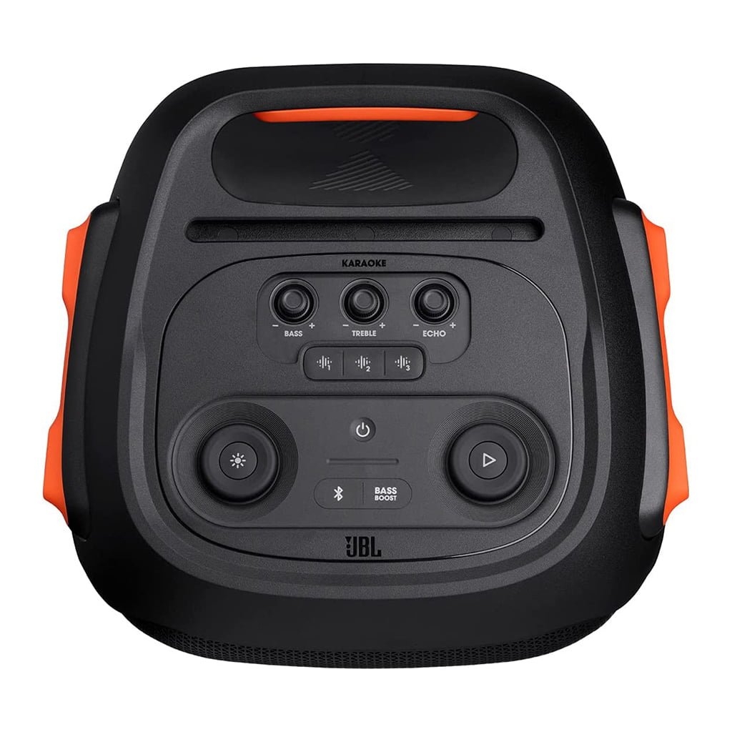 JBL - Partybox 710 Speaker with Powerful Sound, Built-in Lights and Extra Deep Bass, IPX4 Splash Proof, App/Bluetooth Connectivity, Made for Everywhere with a Handle and Built-in Wheels image 4