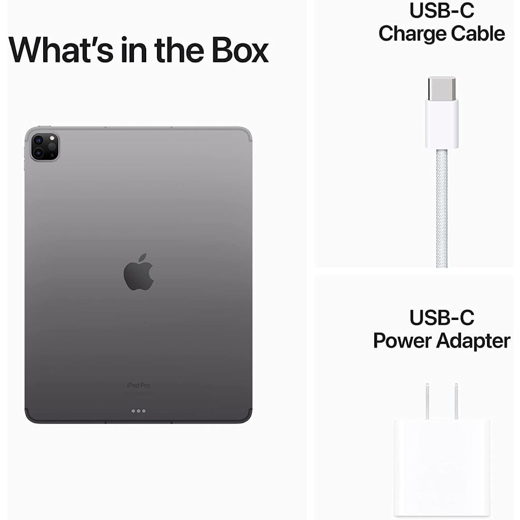 Apple 12.9-inch iPad Pro with M2 Chip (Wi-Fi only or with Celluar, 128gb or 256GB or 512GB or 1TB) - Space Gray (6th Generation) image 7