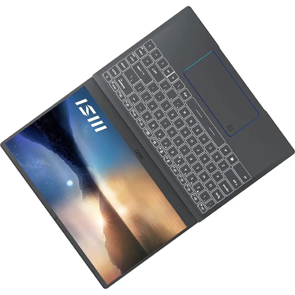 MSI Prestige 14-inch FHD Ultra Thin and Light Professional Laptop: Intel Core i7-1260P GTX 1650 16GB LPDDR4X 512GB NVMe SSD image 2