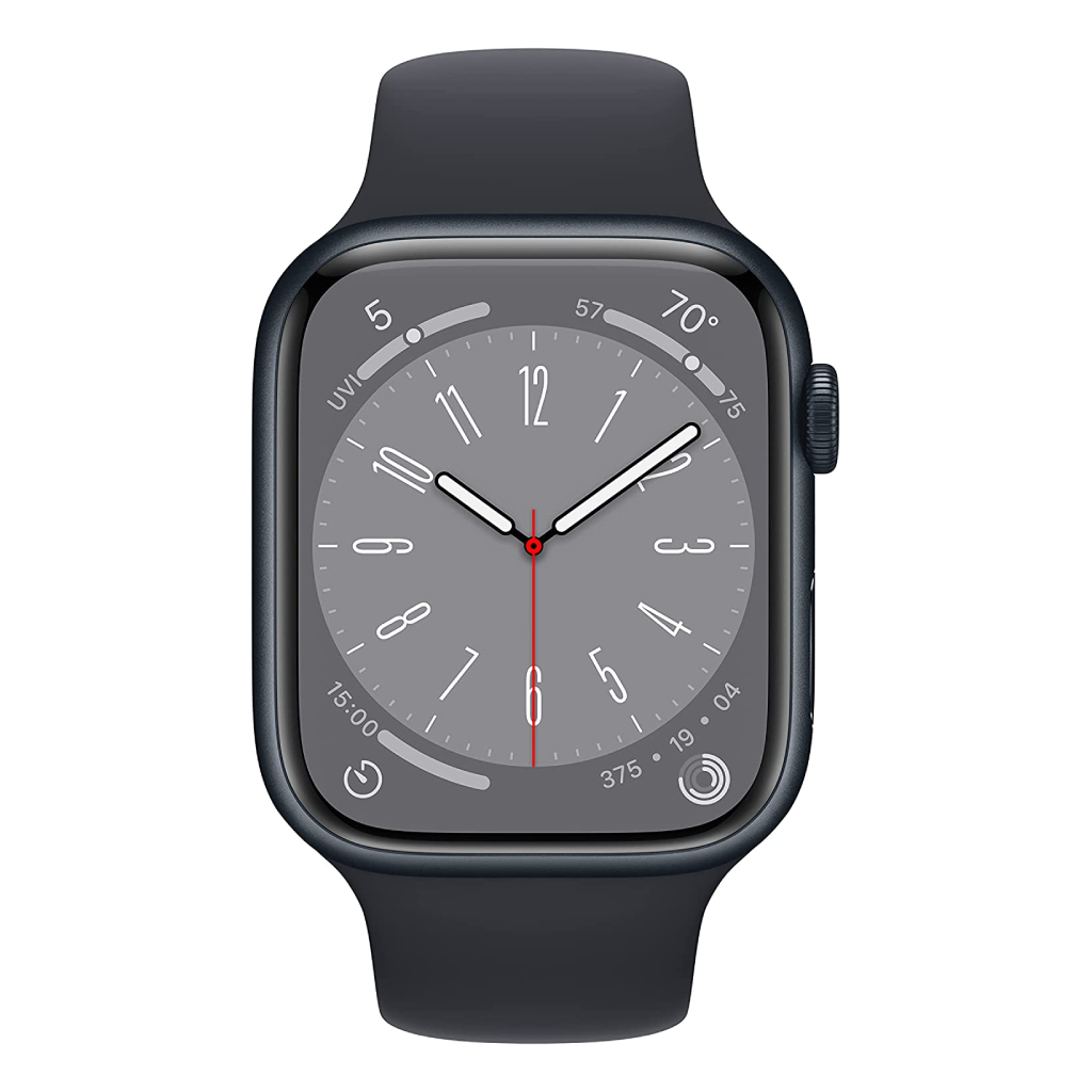 Apple Watch Series 8 45MM, Midnight Aluminum Case with Midnight Sport Band - M/L. Fitness Tracker, Blood Oxygen & ECG Apps, Always-On Retina Display, Water Resistant (Copy) image 2