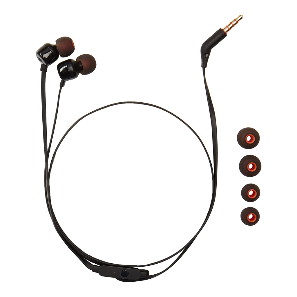 JBL Tune 110 Wired Earphone - Black image 2