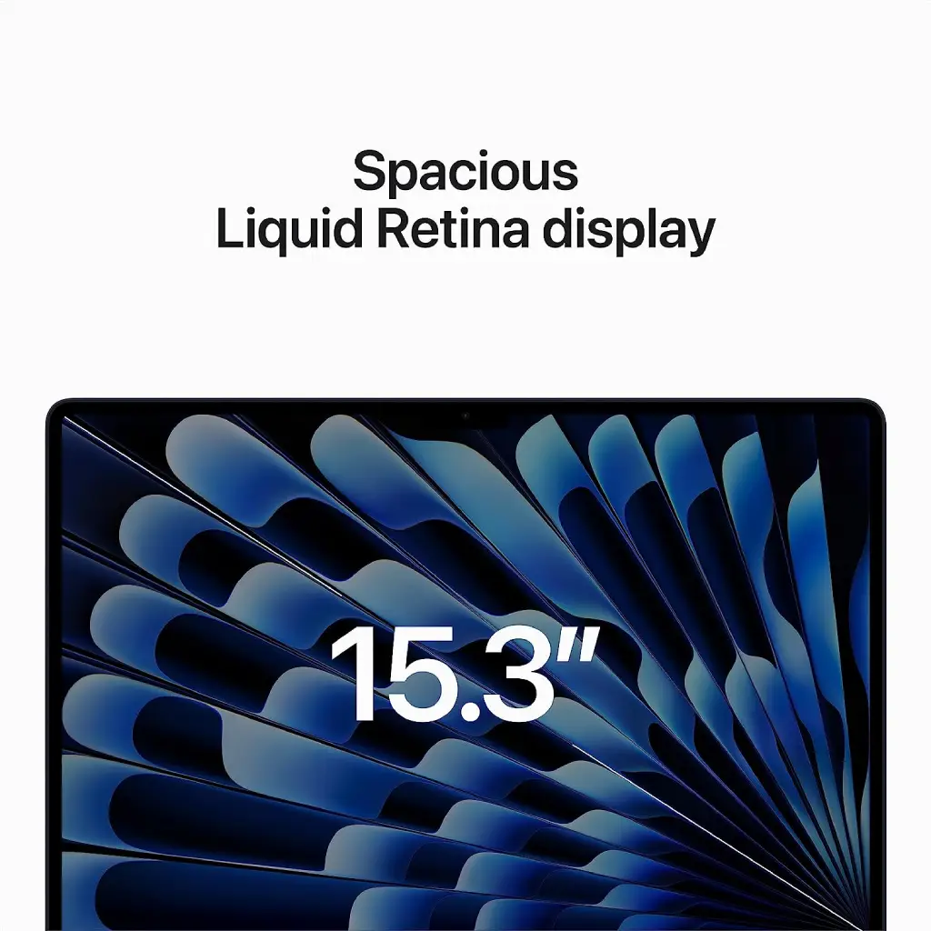 Apple MacBook Air 15inch Liquid Retina Display, with M2 Chip, 8GB Ram, 256GB SSD - Midnight image 2