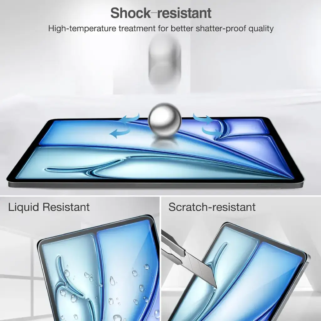 Premium Screen Protector for iPad Series – For all Apple iPad Models (iPad, iPad Pro, iPad Air, iPad Mini), Full Coverage, Ultra-Clarity, and Apple Pencil Ready image 4