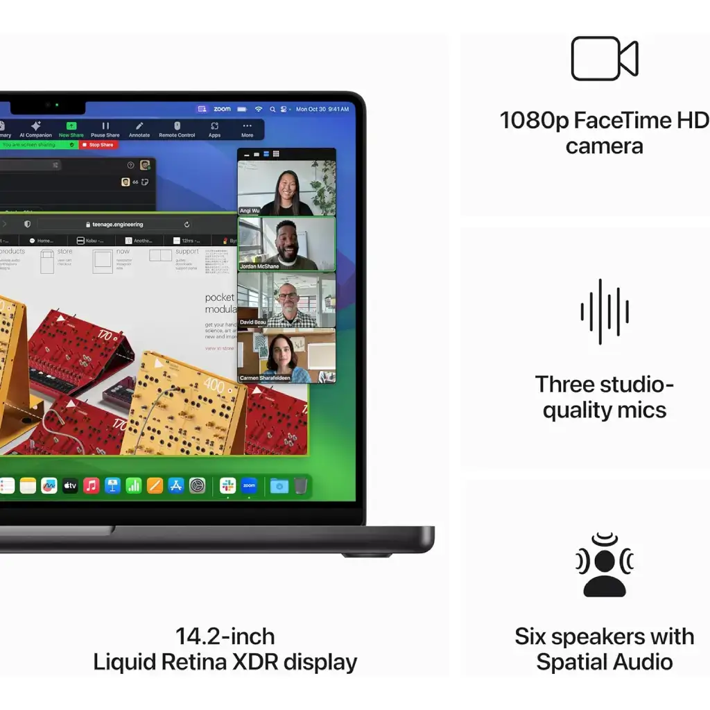 Apple MacBook Pro Laptop M3 Max chip with 14‑core CPU, 30‑core GPU: 16.2-inch Liquid Retina XDR Display, 36GB Memory, 1TB SSD - Space Black , MRW33 image 5