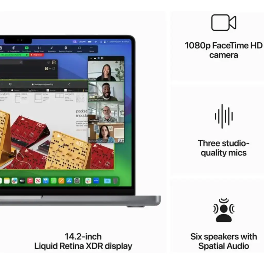 Apple MacBook Pro M3 chip with 8‑core CPU, 10‑core GPU: 14.2-inch Liquid Retina XDR Display, 8GB Memory, 512GB SSD - Space Gray , MTL73 image 4