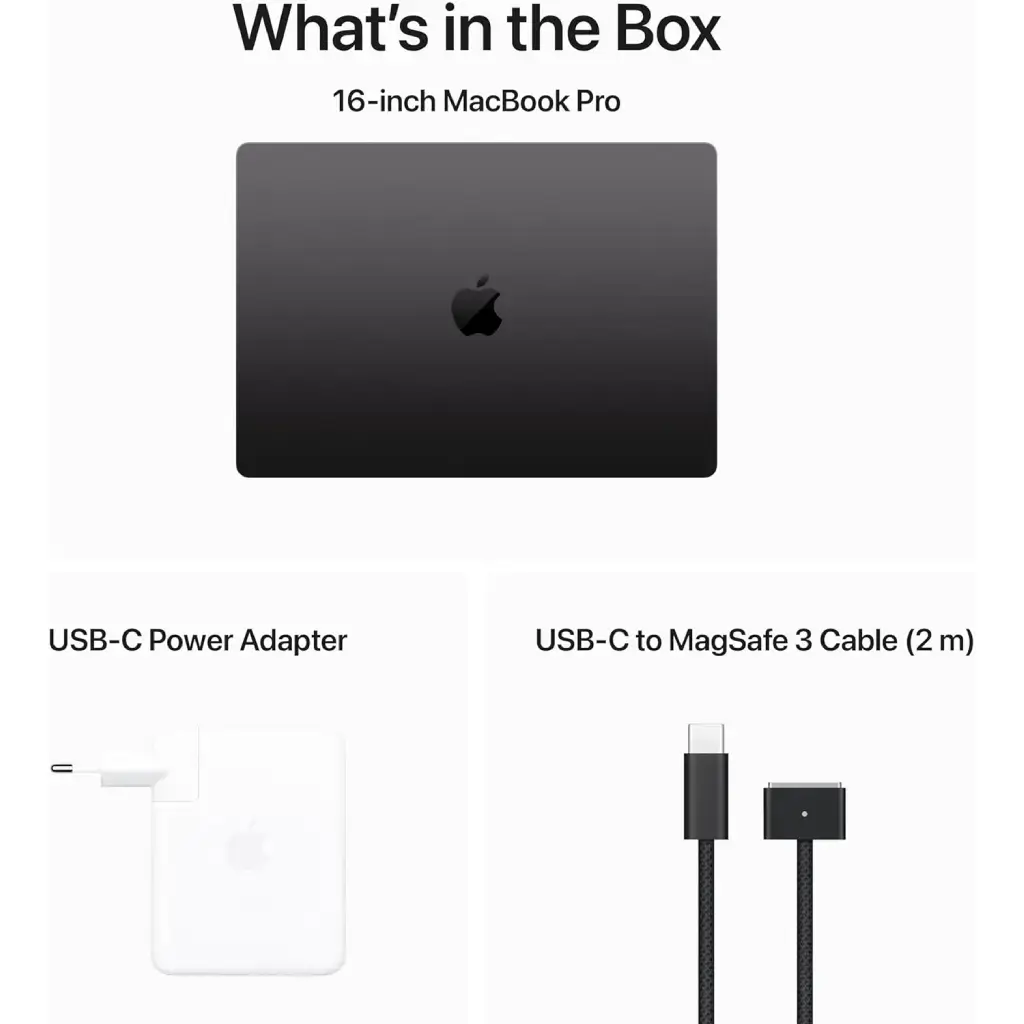 Apple MacBook Pro Laptop M3 Max chip with 14‑core CPU, 30‑core GPU: 16.2-inch Liquid Retina XDR Display, 36GB Memory, 1TB SSD - Space Black , MRW33 image 2