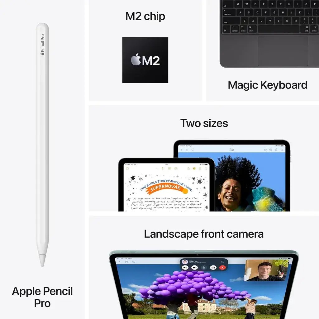 Apple 11-inch iPad Air (6th gen) With M2 Chip (Wi-Fi , 128GB or 256GB) - (Blue) image 4