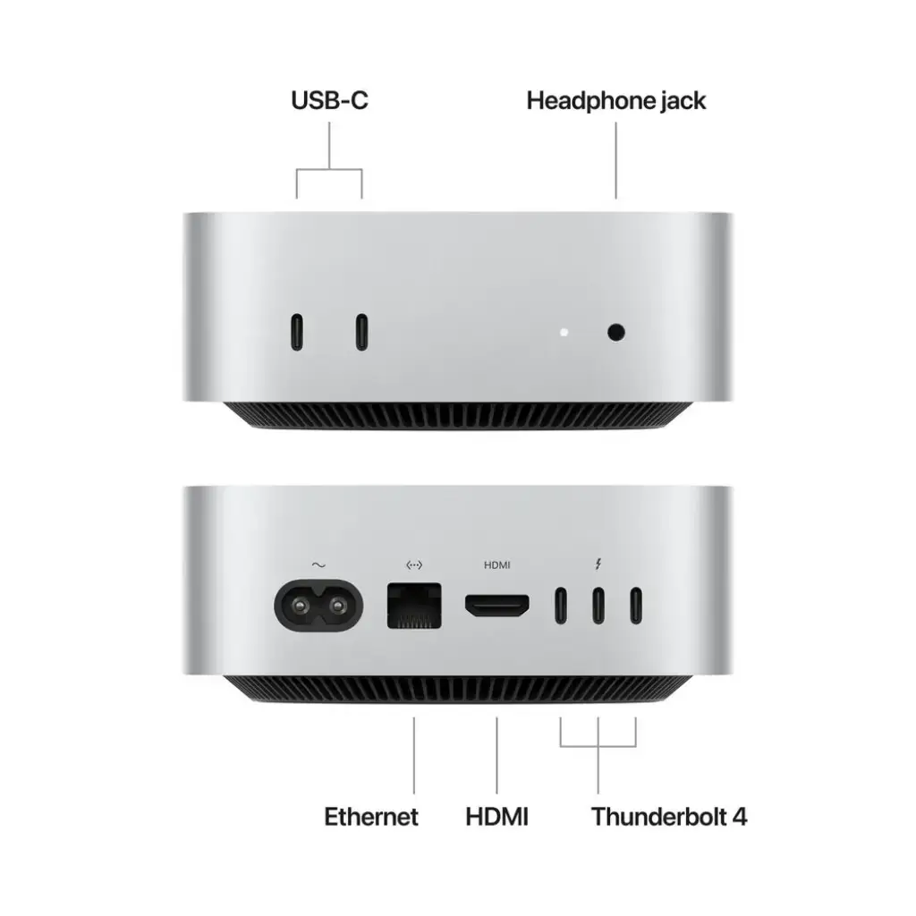 Apple Mac mini with M4 Chip Or M4 Pro Chip – 10 Or 12-Core CPU, 10 Or 16-Core GPU, 16GB Or 24GB Unified Memory, 256GB-512GB SSD image 2