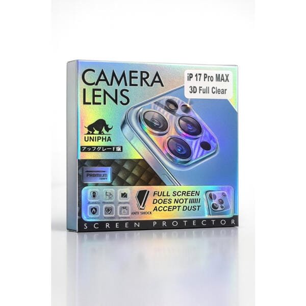 Camera Lens Protector for iPhone 17 / 17 Pro / 17 Pro Max – 3D Full Clear, Anti-Shock, Ultra HD Protection